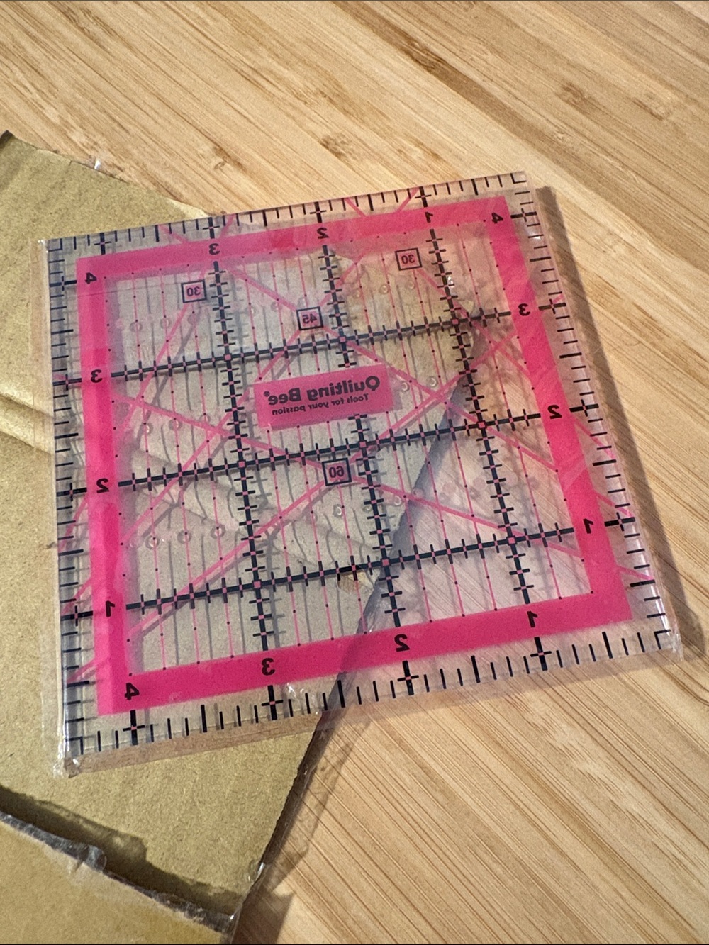 Quilting Bee EZ Eyes Ruler - 4.5” Acrylic - Picture 3 of 3